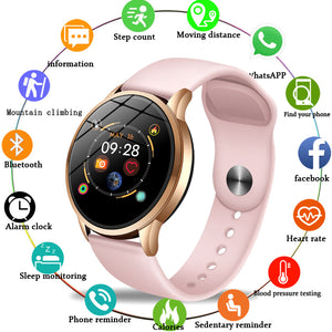 LIGE 2019 Hot Sale Smart Watches Heart Rate Blood Pressure Monitor Smart Watch Women Smartwatch Sport watch for IOS Android+Box