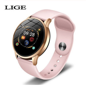 LIGE 2019 Hot Sale Smart Watches Heart Rate Blood Pressure Monitor Smart Watch Women Smartwatch Sport watch for IOS Android+Box