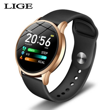 LIGE 2019 Hot Sale Smart Watches Heart Rate Blood Pressure Monitor Smart Watch Women Smartwatch Sport watch for IOS Android+Box