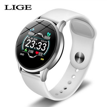 LIGE 2019 Hot Sale Smart Watches Heart Rate Blood Pressure Monitor Smart Watch Women Smartwatch Sport watch for IOS Android+Box