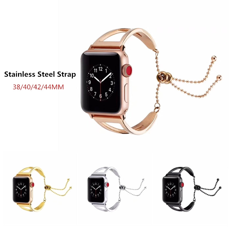 Konaforen Women Watch Band For Apple Watch Bands 38mm/42mm/40mm/44mm Stainless Steel Strap For iWatch Series 4 3 2 1 Bracelet