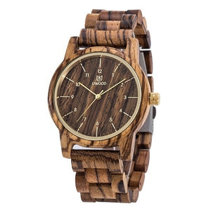 UWOOD Wood Quartz Wristwatches Man Minimalist Retro Raw Sandal Wooden Band Bracelet Male Husband Gift Wrist Bracelet Watches