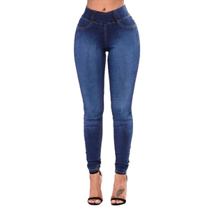 2020 New Fashion Jeans Women Pencil Pants High Waist Jeans Sexy Slim Elastic Skinny Pants Trousers Fit Lady Jeans Plus Size#G30