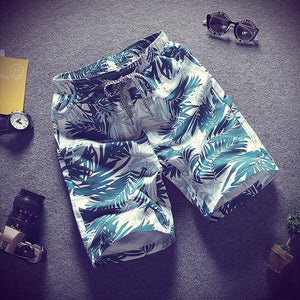 2019 Summer Casual Shorts Men Trousers Male Camouflage Fashion Flowers Print Straight Short Beach Mens Short free shipping