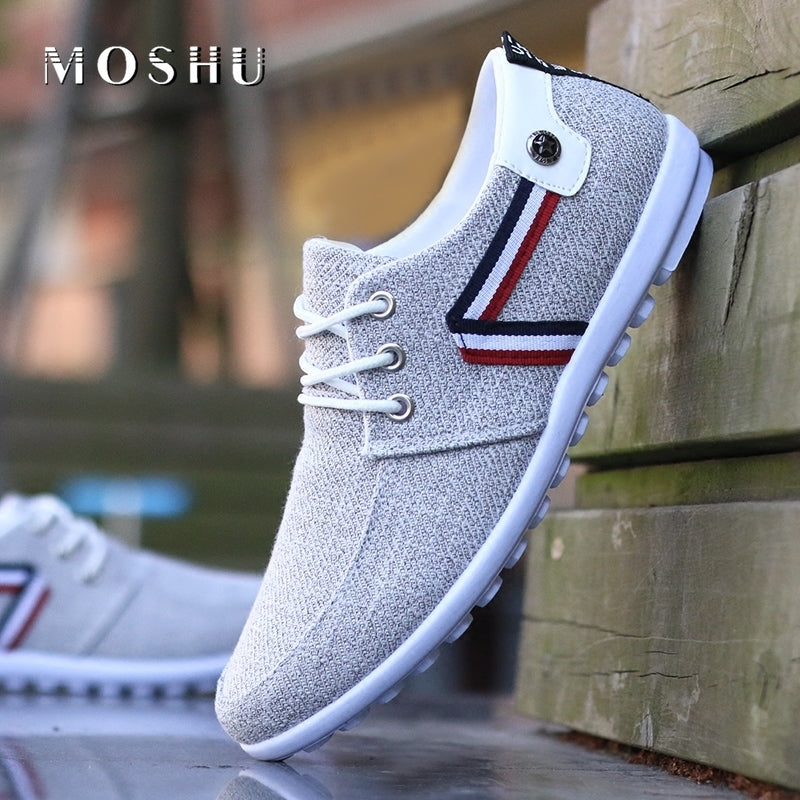 2020 Men New Fashion Casual Shoes Breathable Canvas Shoes Italian Male Driving Shoes Slip On Loafers Flats Zapatos De Hombre